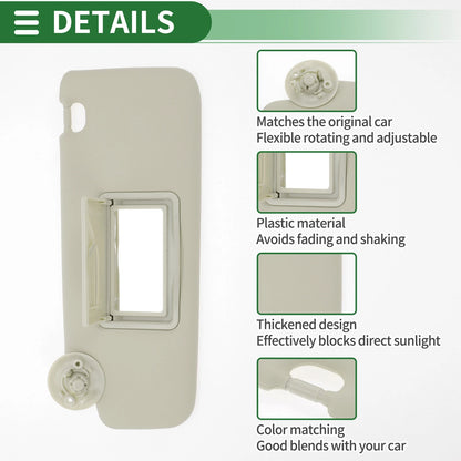 Left Sun Visor for Chevrolet Sonic (2012-2016)