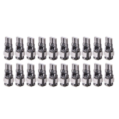 20 x T10 5-SMD 5050 Red LED Light Bulbs for Various Vehicles ( Specified)