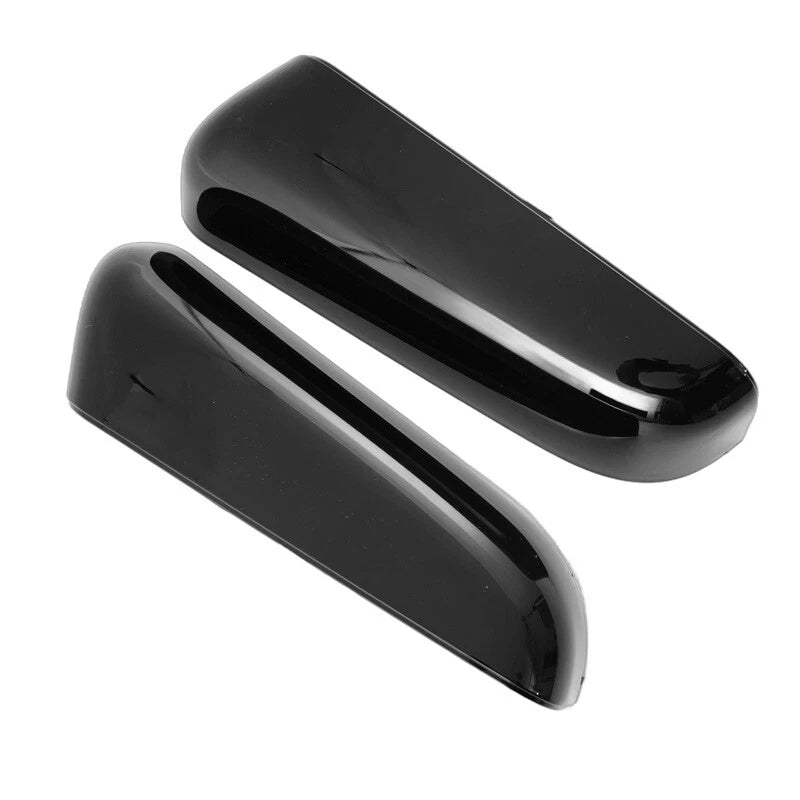 Mirror Cover Set for 2009-2014 Ford F150 - 2 x Black Upper Caps