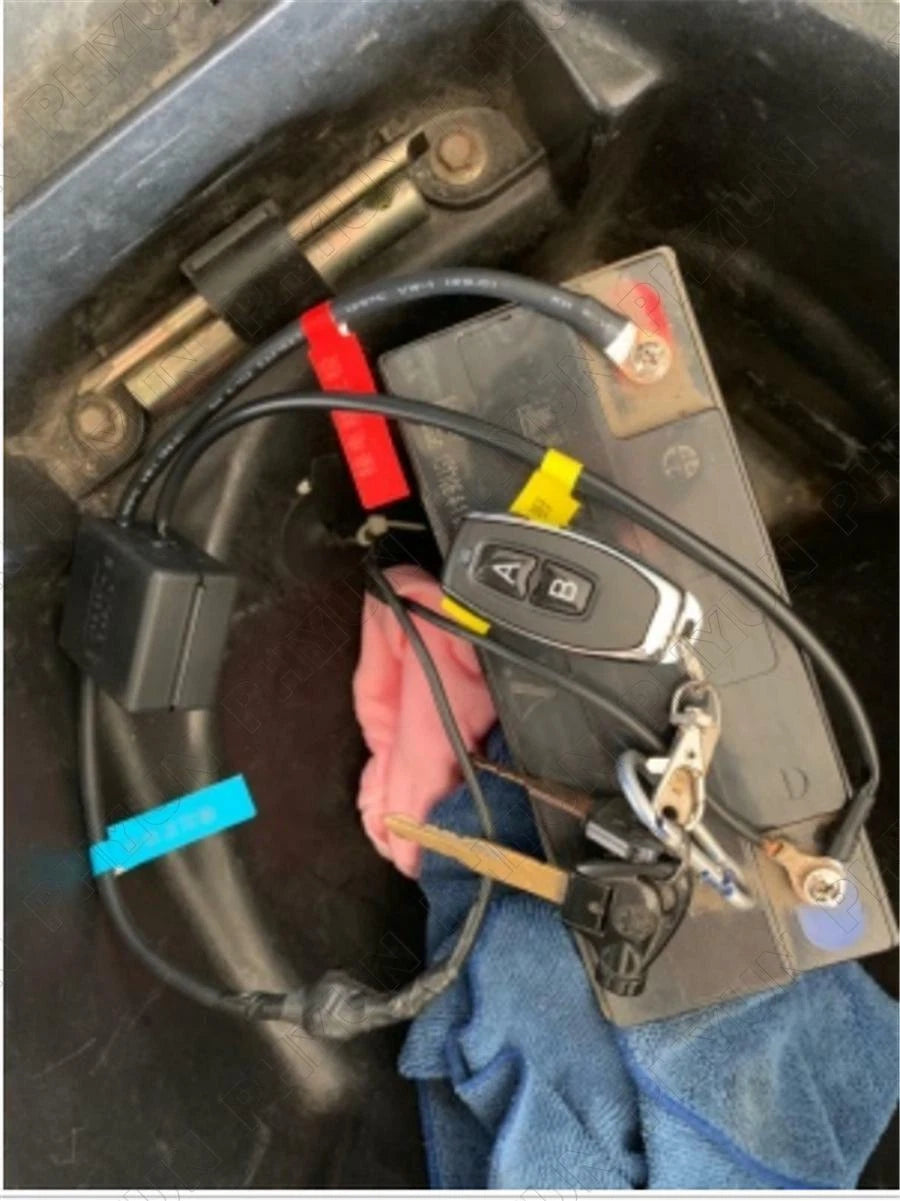 12V Wireless Remote Motorcycle Battery Disconnect Isolator Switch
