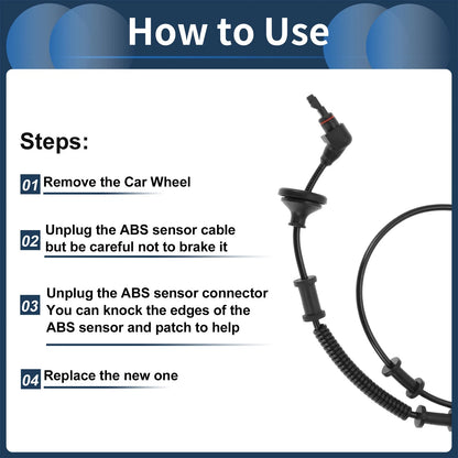ABS Wheel Speed Sensor for Ford Expedition 2003-2006 Rear
