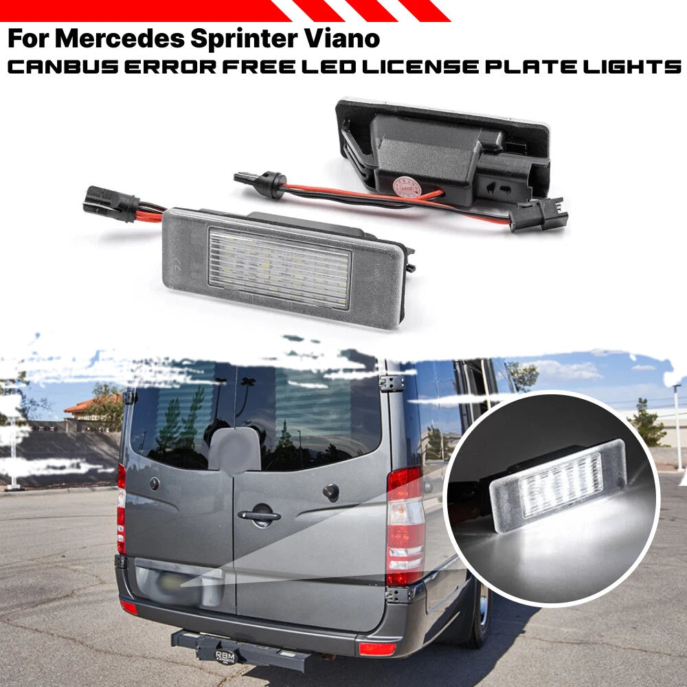LED License Plate Light for Mercedes-Benz Sprinter 906 Viano W639 Vito W639