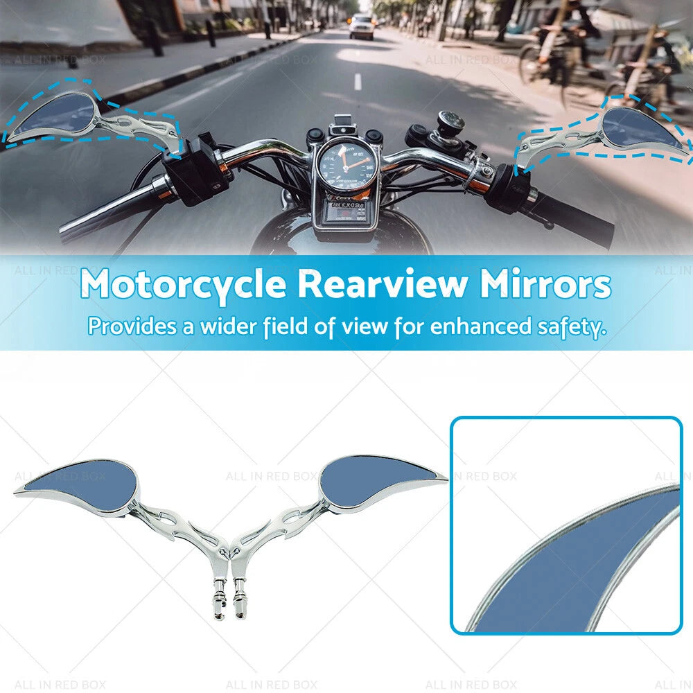 Rearview Mirrors for Harley Davidson Street Glide & Dyna