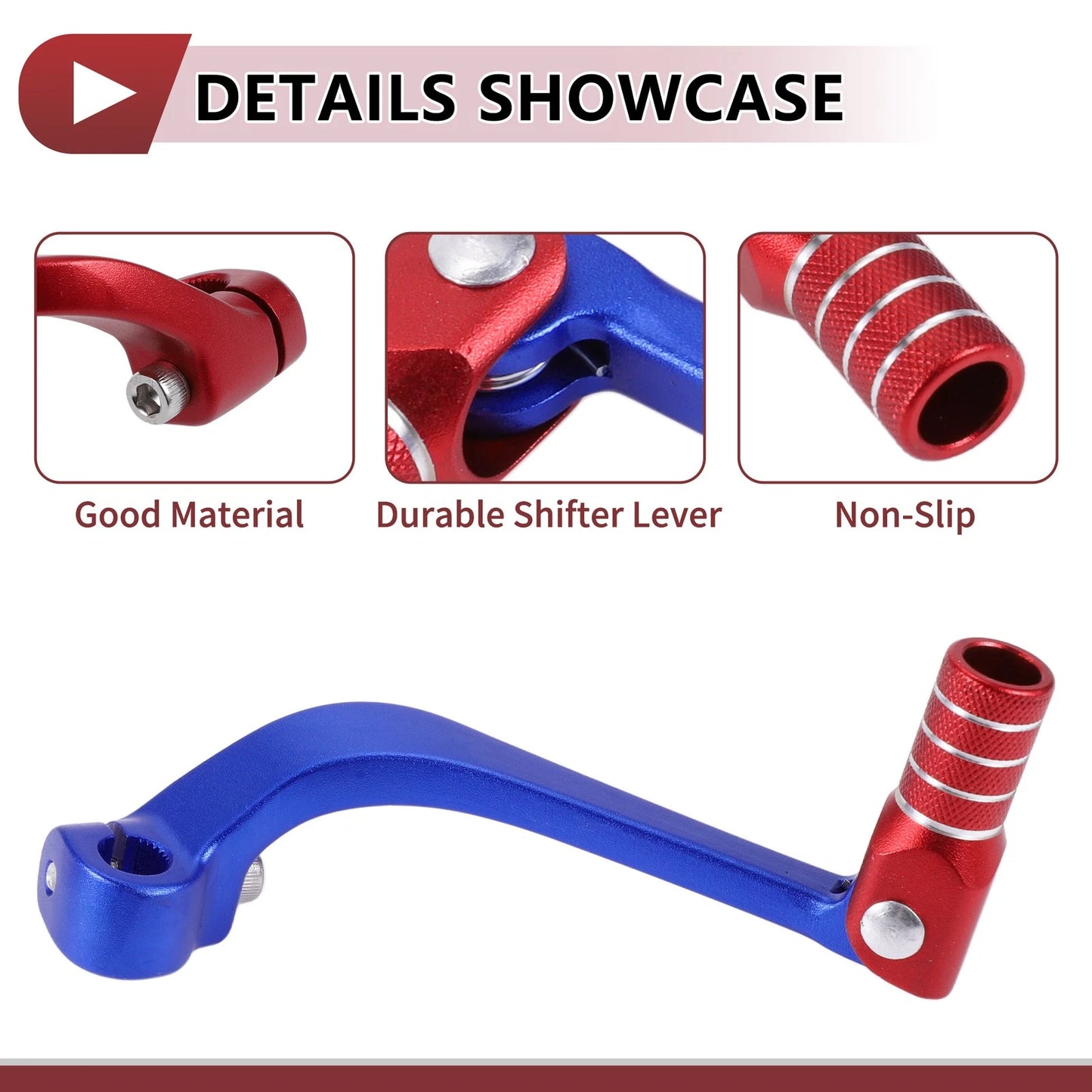 Folding Shifter Lever for Honda CRF110F (2013-2018) - Blue Red 1 Pc