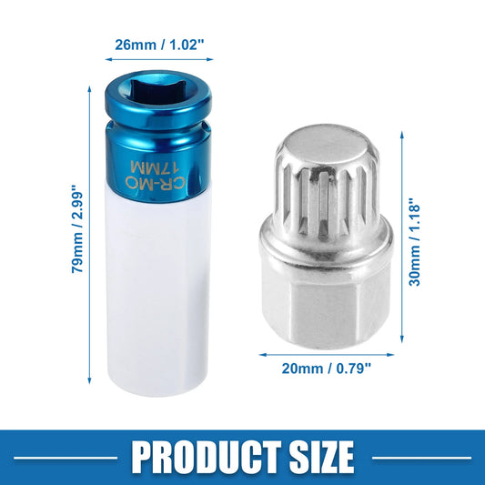 13/16" Wheel Screw Lock Lug Nut Set for BMW