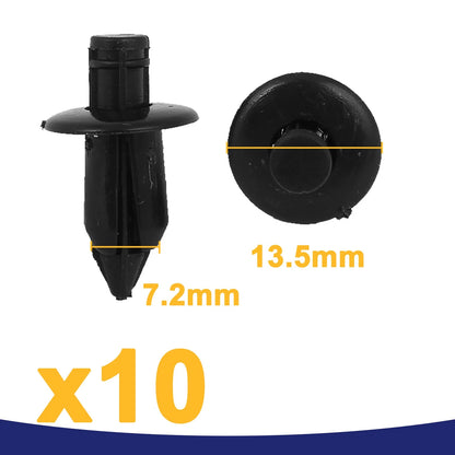 10 x Plastic Rivet Body Trim Panel Retainer Clips for Toyota