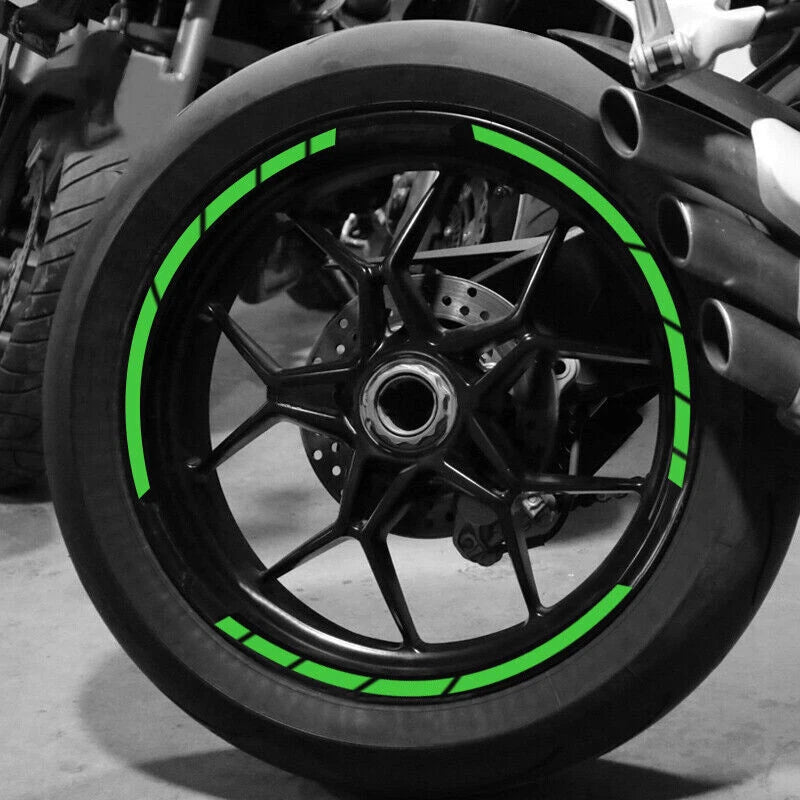 Reflective Motorcycle Wheel Sticker Rim Stripe Tape for Various Models