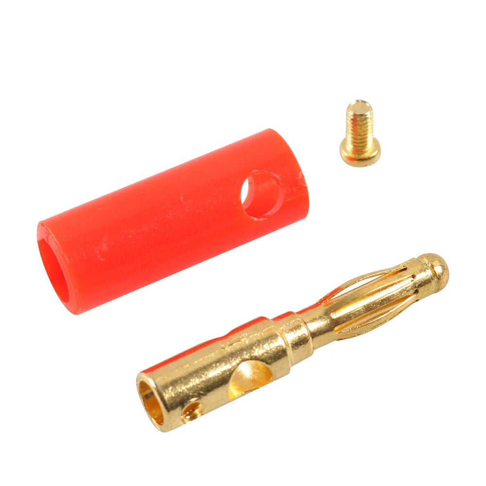 4MM Gold Plated Audio Speaker Cable Wire 2 x Banana Plug Connectors for Various Models