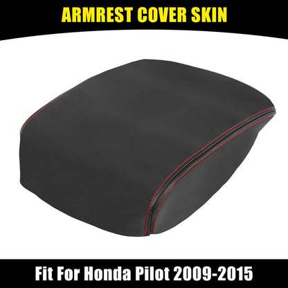 Center Console Lid Armrest Cover for Honda Pilot (2009-2015) Black