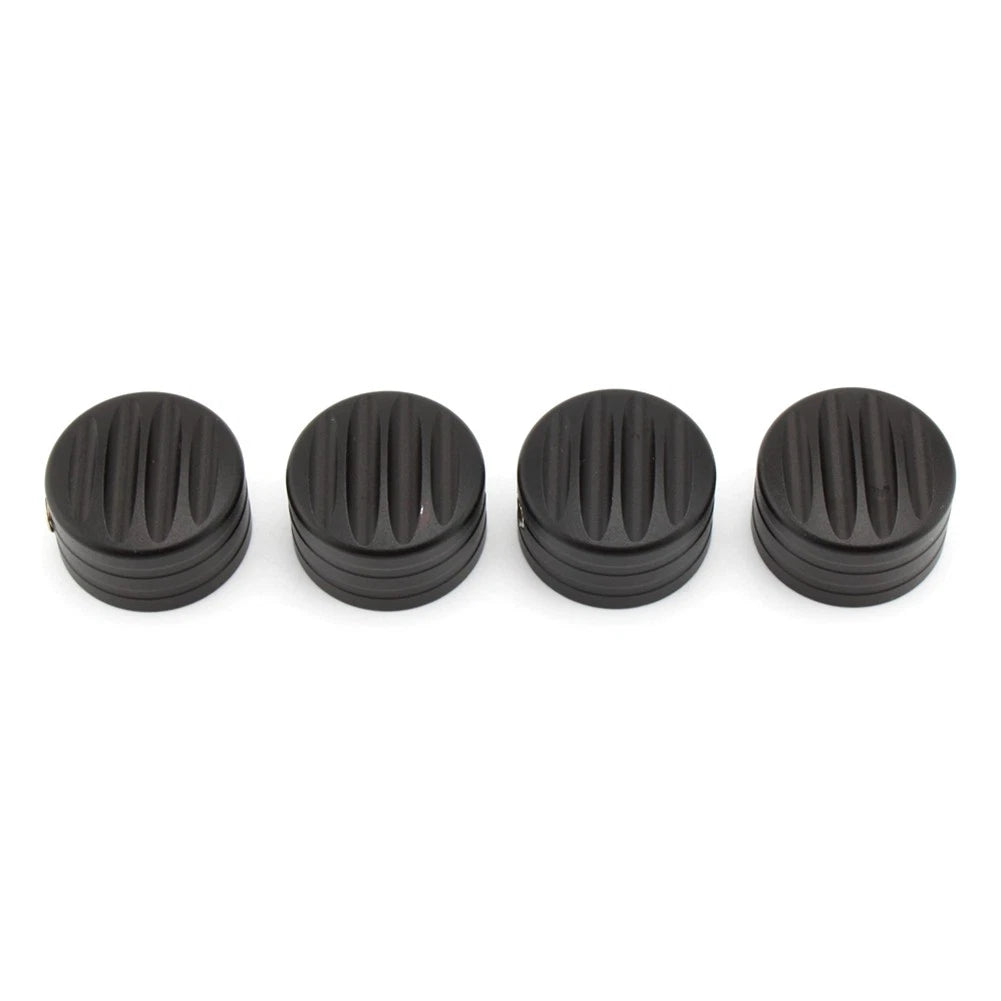 Billet Head Bolt Cover Caps Black for T120 Thruxton Scrambler Street Cup