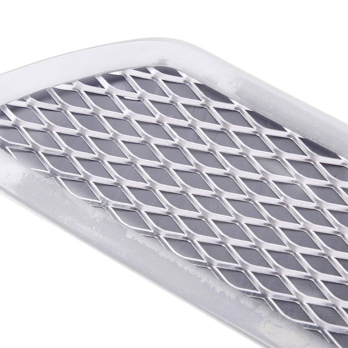 Universal White Rear Bumper Diffuser with Exhaust Tip for Car