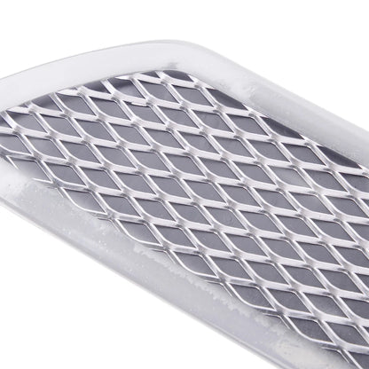 Universal White Rear Bumper Diffuser with Exhaust Tip for Car
