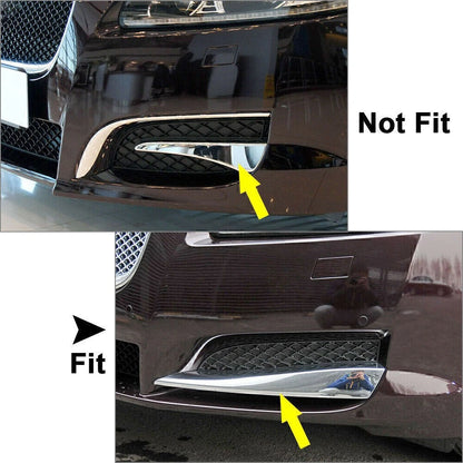Front Bumper Grille Insert Covers for Jaguar XF (2012-2015) Black