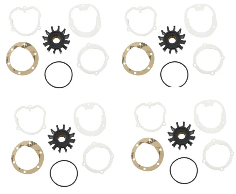 New Flexible Impeller for JABSCO 1210/3085/500107 (4-Pack)