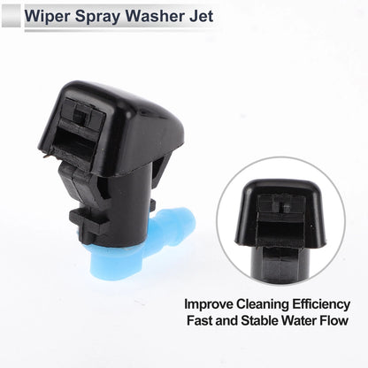 Windshield Washer Nozzle & 6 x Hose Connectors for Dodge (No.68081370AB)