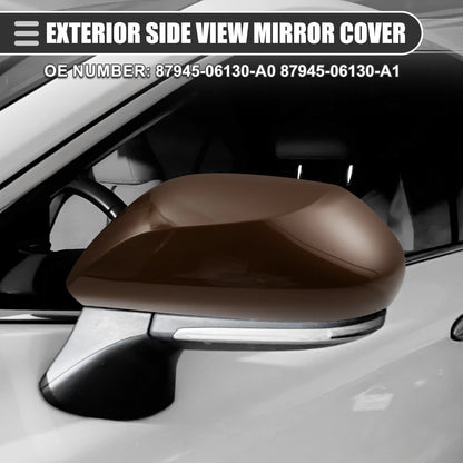 Left Side Mirror Cover Cap for Toyota Camry 2.5L L4 (2018-2023) Brown