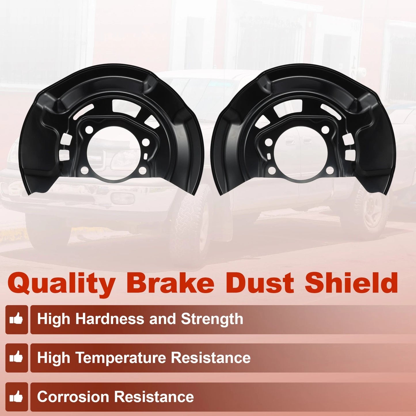 2 x Front Left Right Brake Dust Shield for Toyota Scion