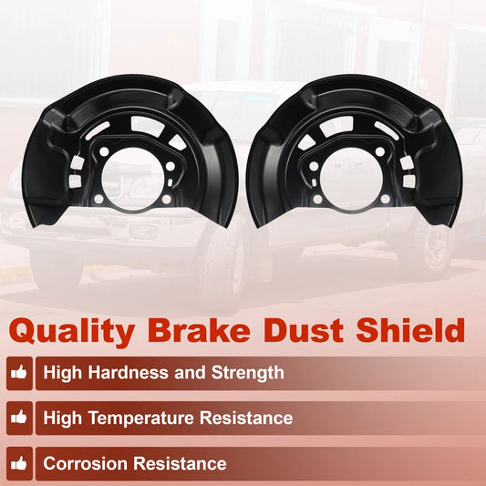 2 x Front Left Right Brake Dust Shield for Toyota Scion