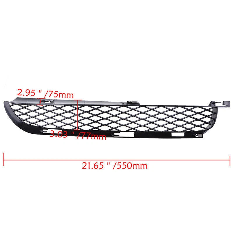 New Left Front Upper Bumper Mesh Grill for 2004-2006 BMW X5 E53