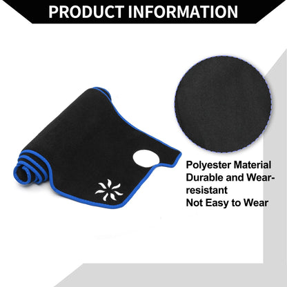 Dashboard Cover Mat for Honda Vezel RV3-RV6 (2021-2024) Black Blue 1 Set