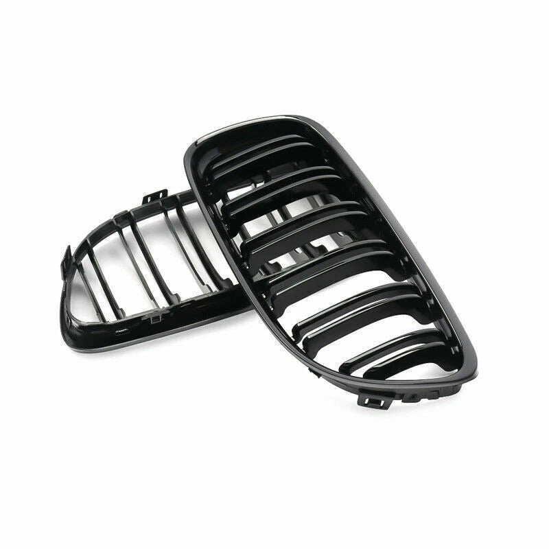 Gloss Black Front Kidney Grills for BMW 3 Series E90 E91 (2008-2012)