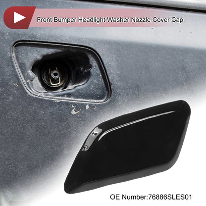 Front Left Washer Nozzle Cover for Honda Odyssey (2009-2014) Black 1 Pcs