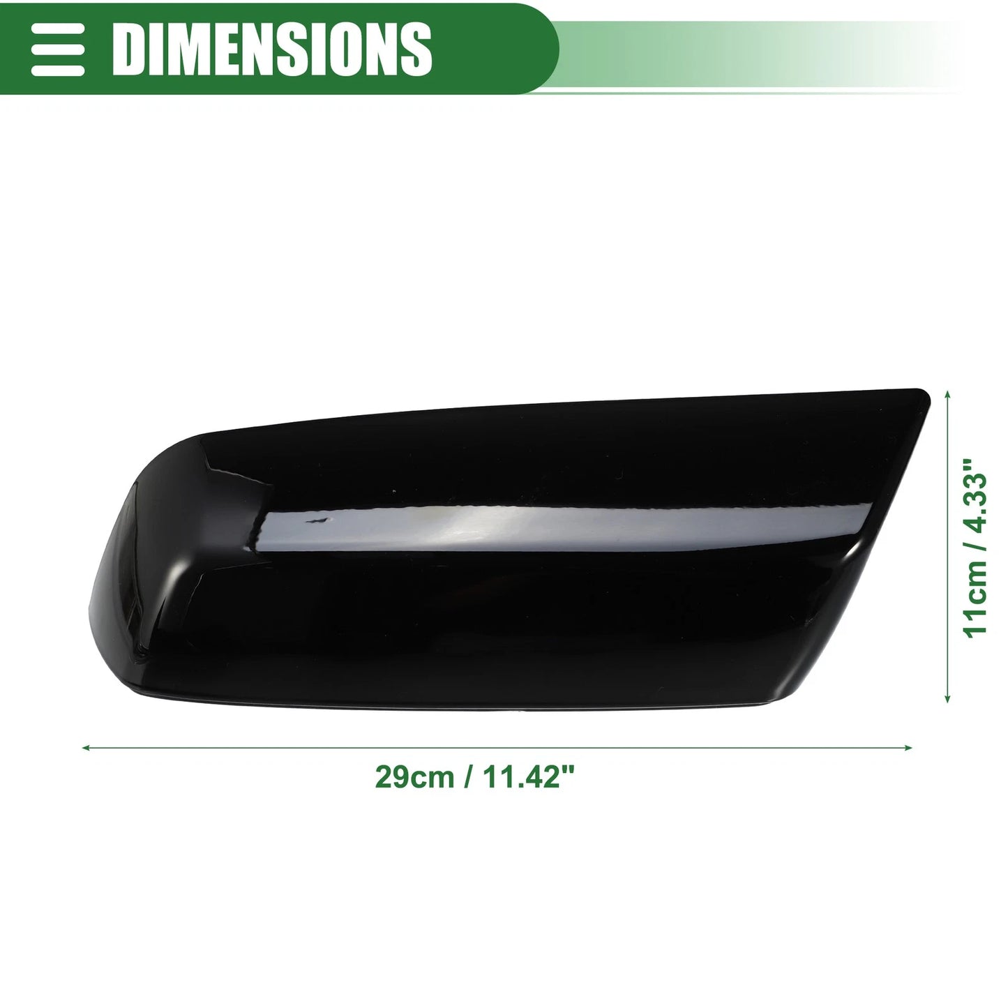 1 x Rearview Mirror Cover for Chevrolet Silverado 1500 Gloss Black (2014-2019)