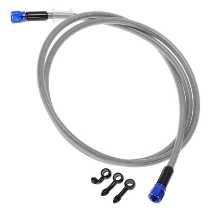 150cm Brake Clutch Oil Hose Line for Motorcycles Silver Tone