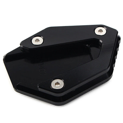 Black Kickstand Side Stand Enlarger Foot Plate for Yamaha MT-07 FZ-07 (14-21)