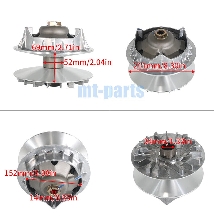 Clutch Variator Pulley Set for Massimo MSA800 MSU800 Militia 1000 (2016)