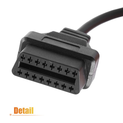 OBD1 22-Pin to OBD2 16-Pin Diagnostic Tool Adapter Cable for Toyota (1996-2000)