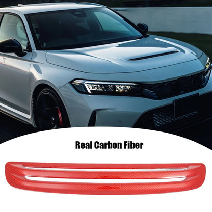 Dry Carbon Fiber Red Hood Vent Air Scoop Trim Cover for Civic Type R FL5 (2023+)