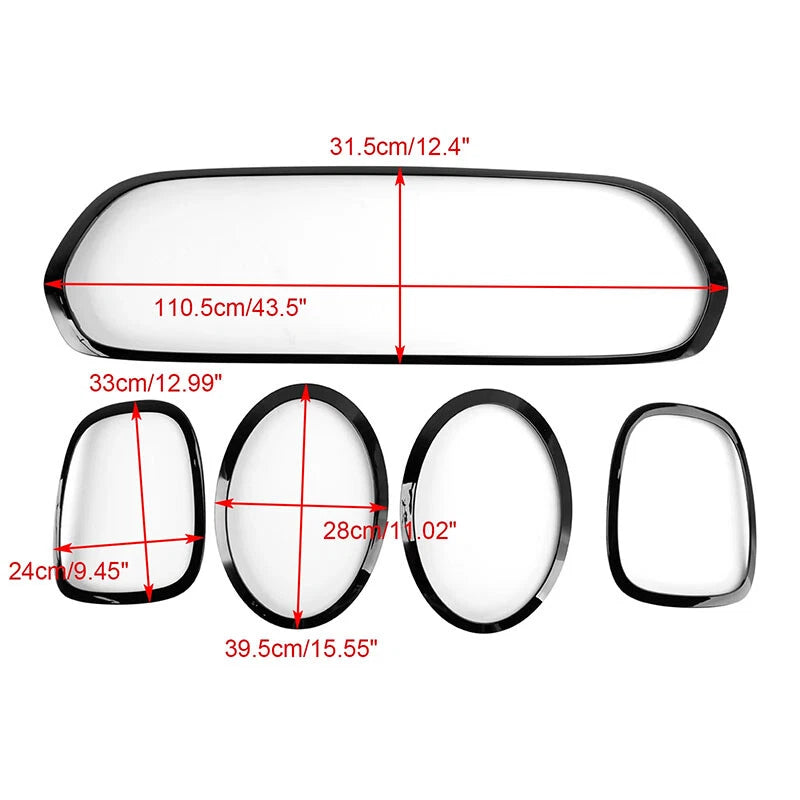 Grille Kit for Mini Cooper S F55 F56 F57 (2014-2023) - Front Rear Fog Light Trim