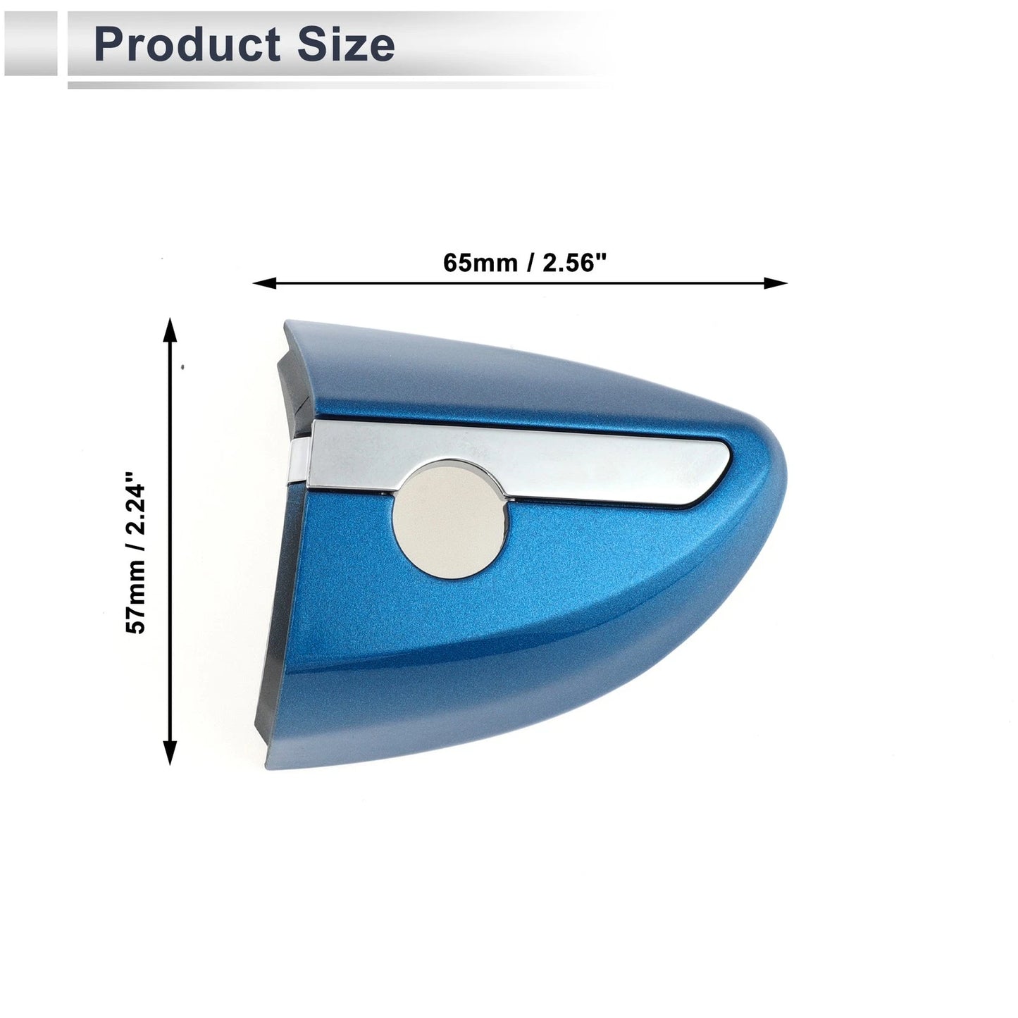 Front Left Door Handle Lock Cylinder Covers for Toyota Corolla (2014-2018) Blue