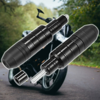 Motorcycle Frame Slider Exhaust Anti-Crash Protector for Honda  2 x Black
