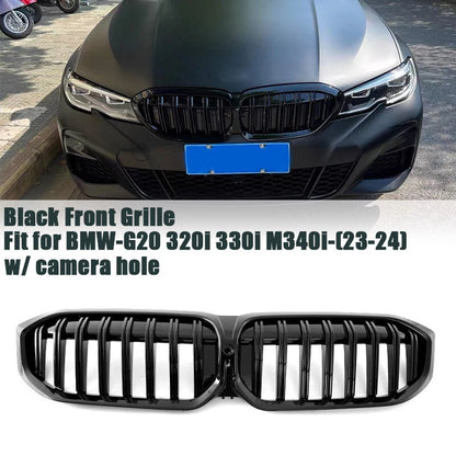 Gloss Black Front Kidney Grille for BMW G20 320i 330i M340i (2023-2024)