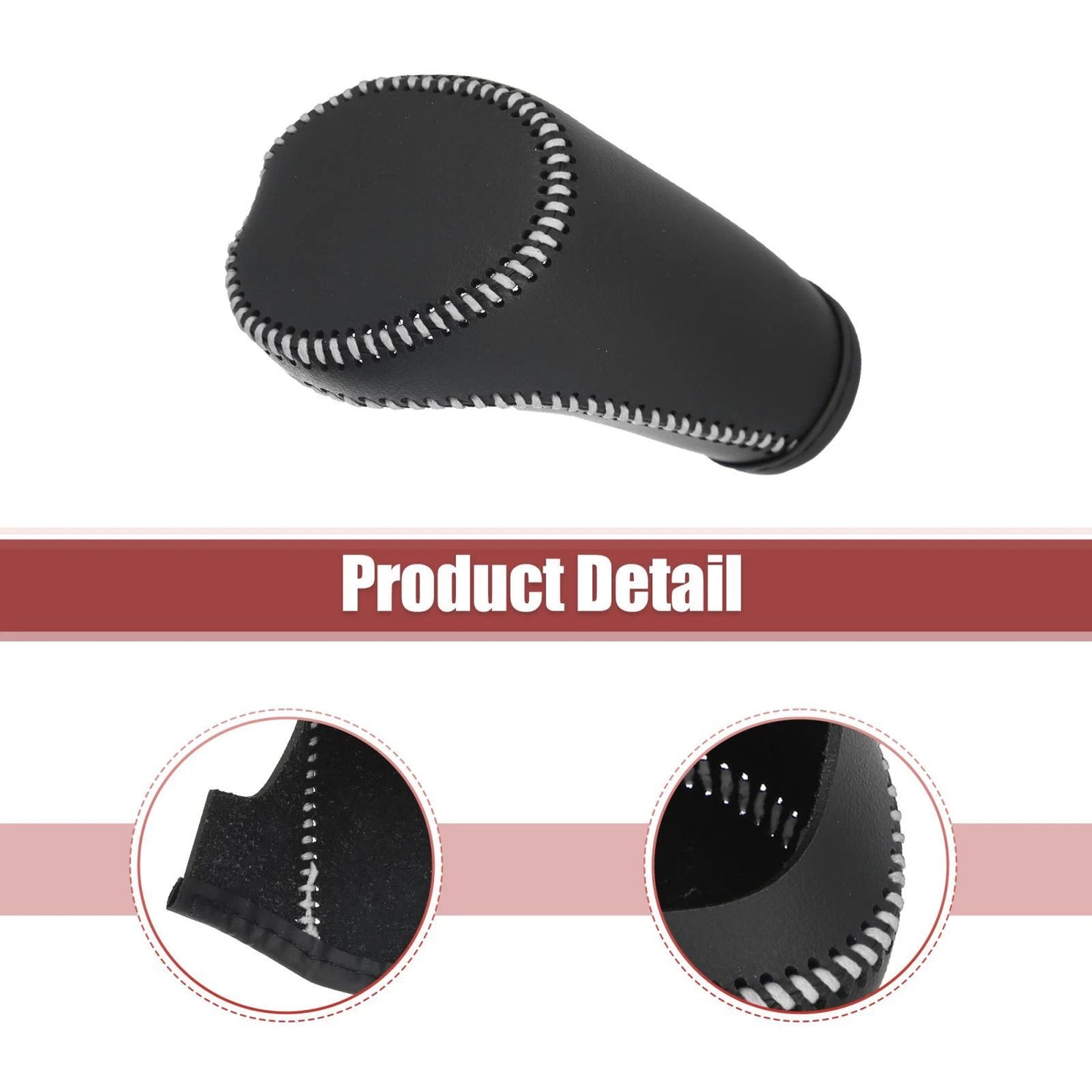 Gear Shift Knob Cover White Thread for Chevrolet Equinox (2018-2021)