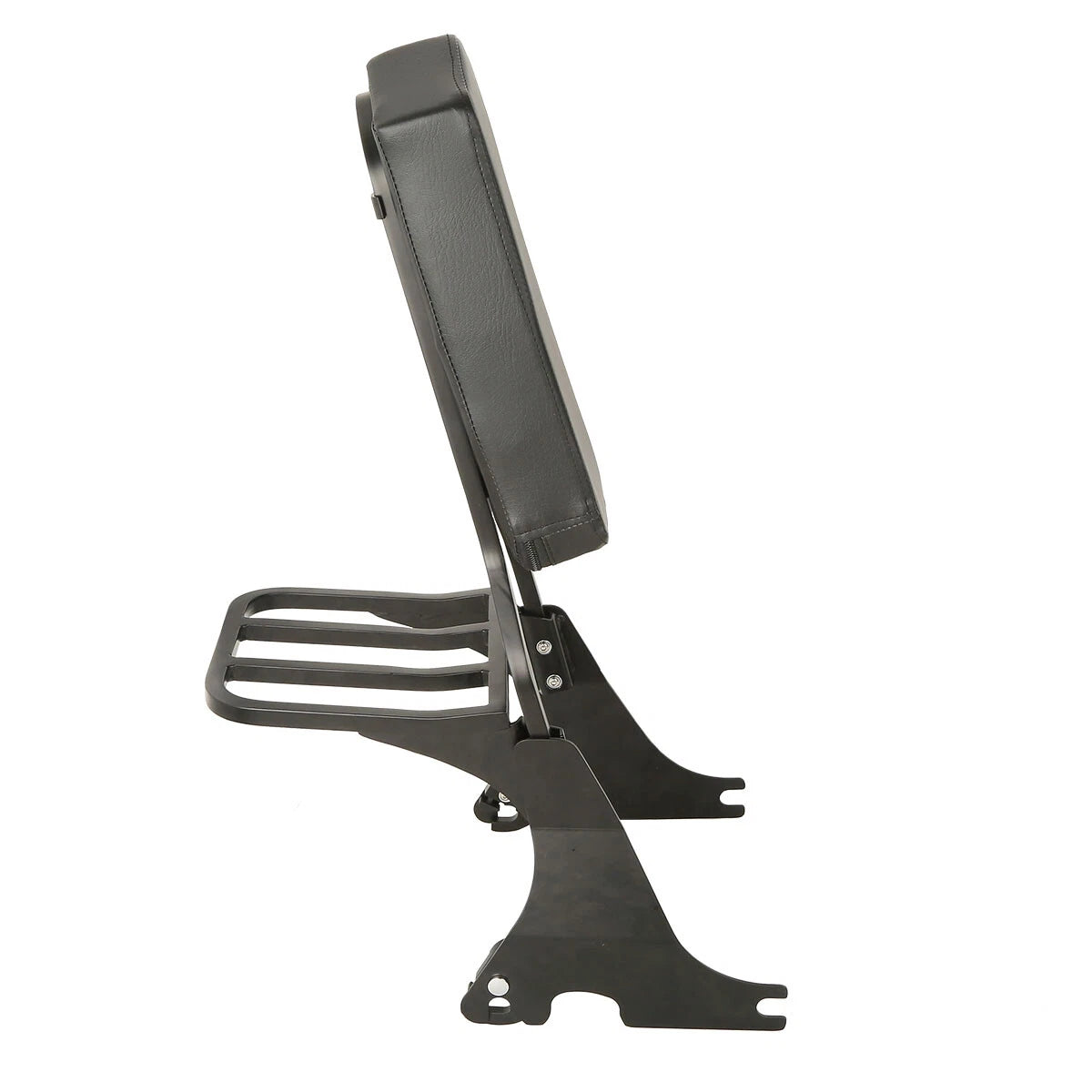Black Sissy Bar Backrest Luggage Rack for Harley Sportster XL 883 1200 (04-22)