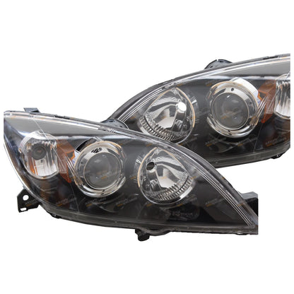LH+RH Headlights Pair for Mazda 3 (2004-2009)