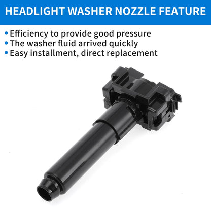 Front Passenger Headlight Washer Nozzle for Toyota Land Cruiser (2008-2021)