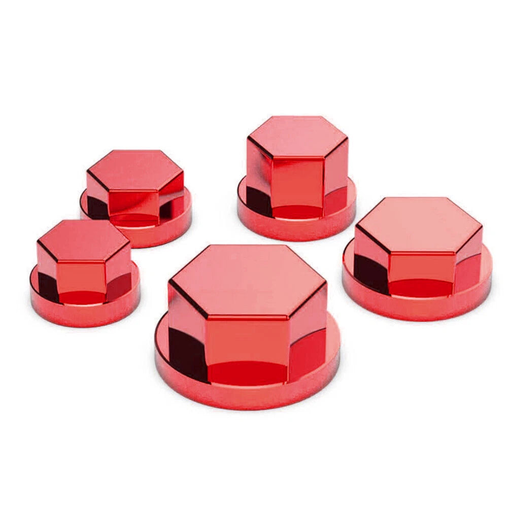 30x Motorcycle Screw Nut Caps Bolt Cover Decoration Accessories