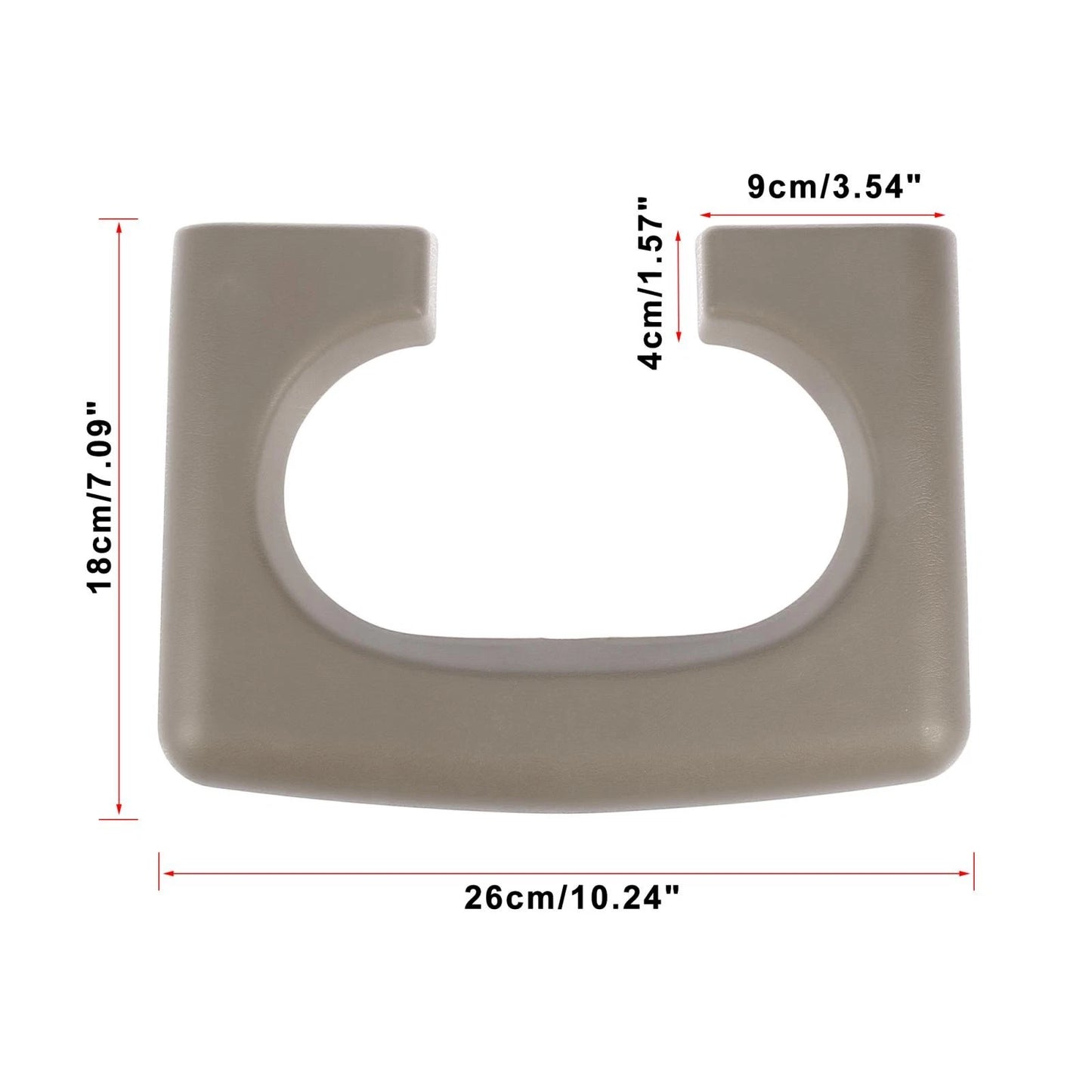 Center Console Cup Holder Pad for Ford F150 2009-2014 (Beige)