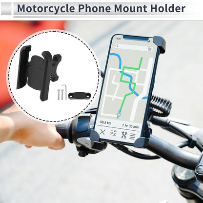 Phone Mount Holder Aluminum Alloy 4\"-6.5\" for Motorcycle