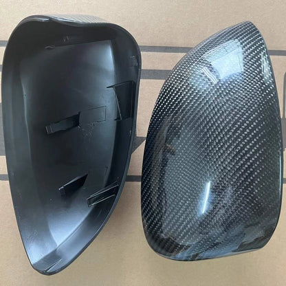 REAL Carbon Fiber Replace Side Mirror Caps Cover Fit Fiat 500 Abarth 2012-2019