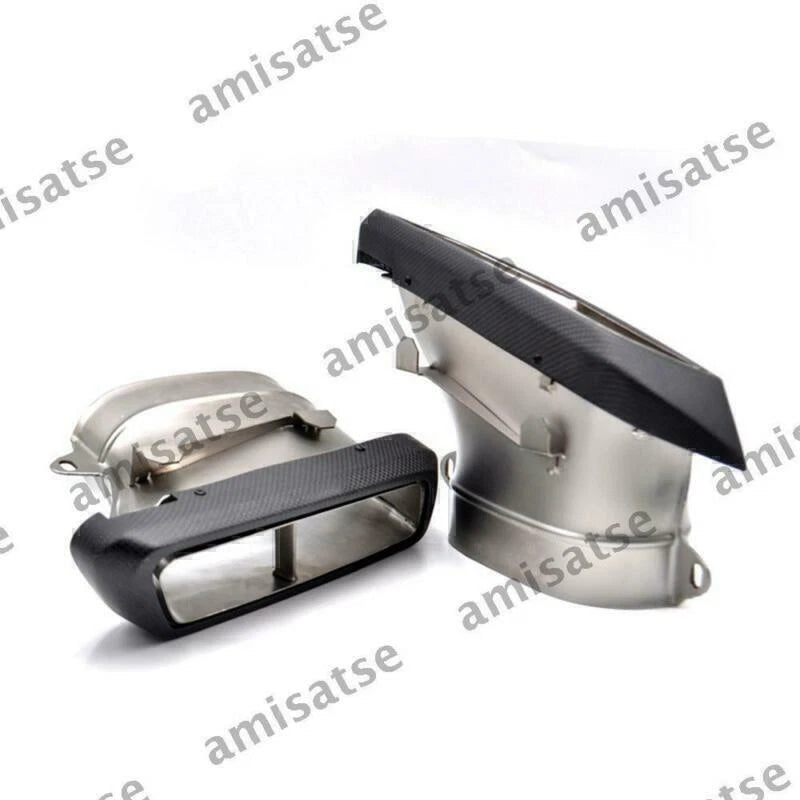 Stainless Steel Rear Bumper Exhaust Pipe for Benz W205 W212 W222 C217 R231 (2014-2023)