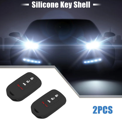 Smart Key Fob Cover Case for Honda Accord EX EXL EX-L (2013-2018) -  Black