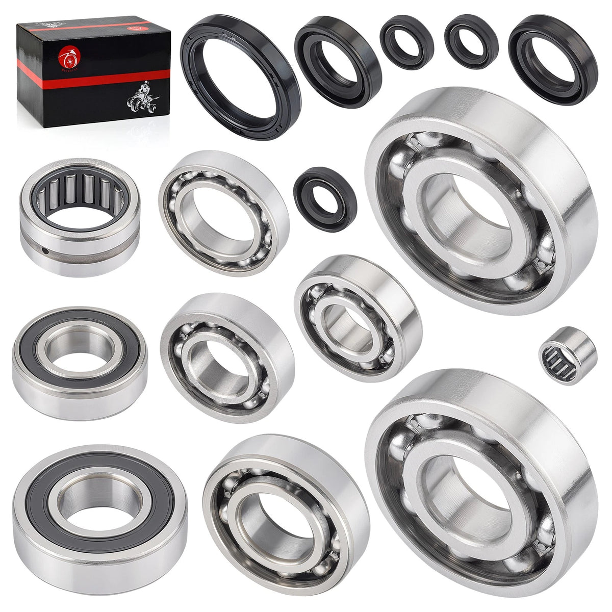 Crankshaft Transmission Bearings with Seals Kit for Yamaha WR400F (1998–2000)