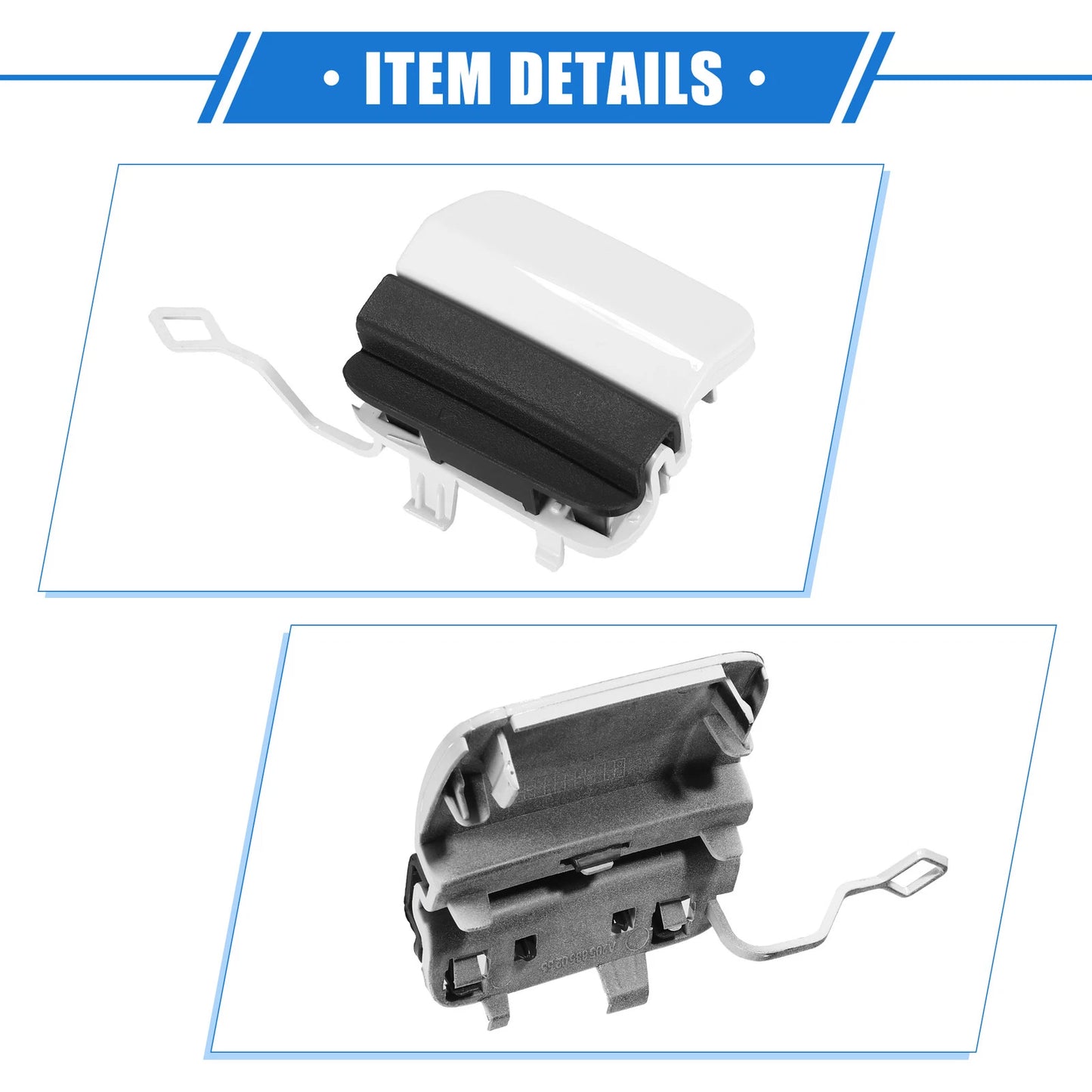 Rear Bumper Tow Hook Cap for Mercedes-Benz C300 Sport (2019-2021) White
