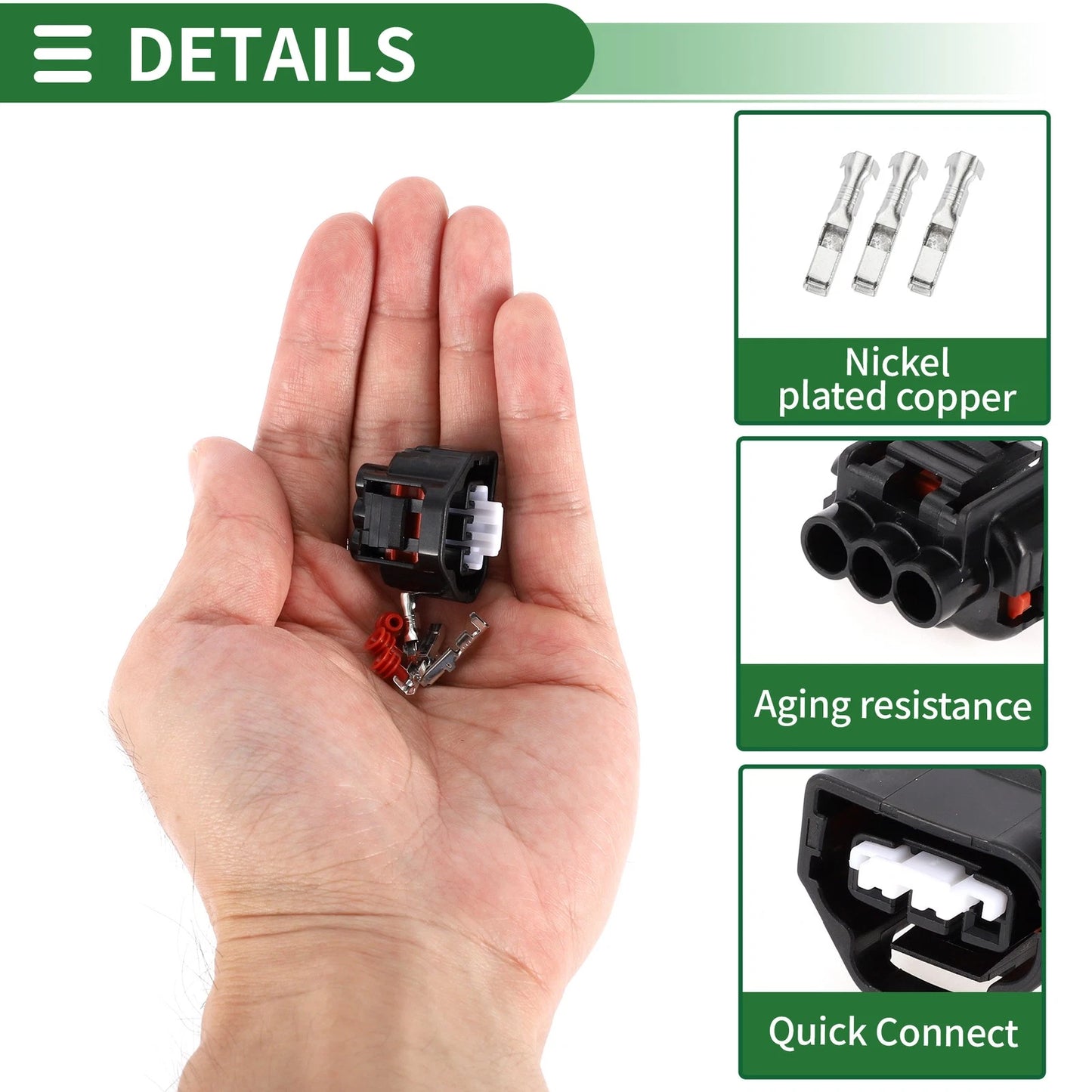 3 Pin Waterproof Sensor Connector Plug Housing for Toyota