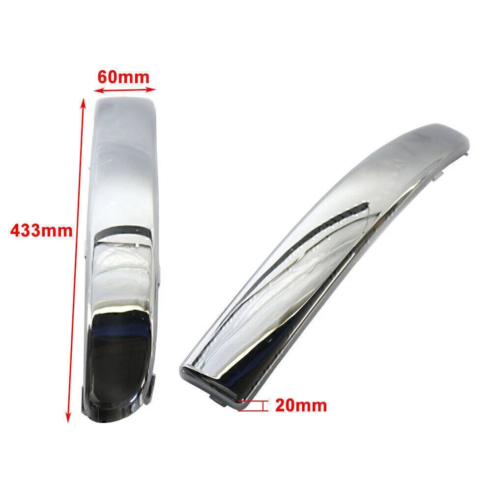 Chrome ABS Front Bumper Moulding Trim for FIAT 500 (2007-2015)